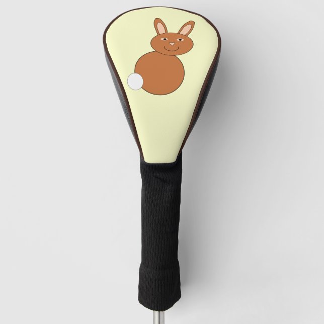 Couvre-club De Golf Happy Pâques Bunny Golf Driver Cover (Devant)