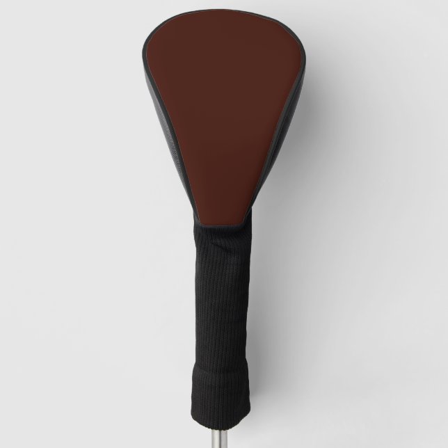 Couvre-club De Golf Haricot noir (couleur solide) (Devant)