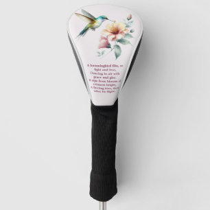 Couvre-club De Golf Harmonie des colibris avec un Hibiscus élégant