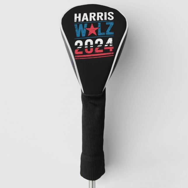 Couvre-club De Golf Harris Waltz 2024 Election Kamala Harris Tim Waltz (Devant)