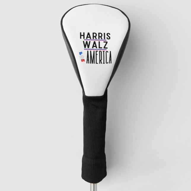 Couvre-club De Golf Harris Walz 2024 Pin (Devant)