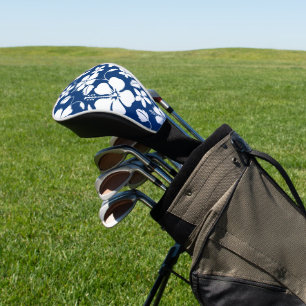 COUVRE-CLUB DE GOLF HAWAIIAN HULA (HIBISCUS) NAVY