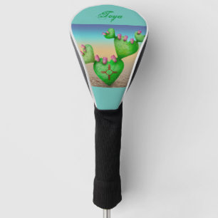 Couvre-club De Golf Heart Nopales cactus Zia désert