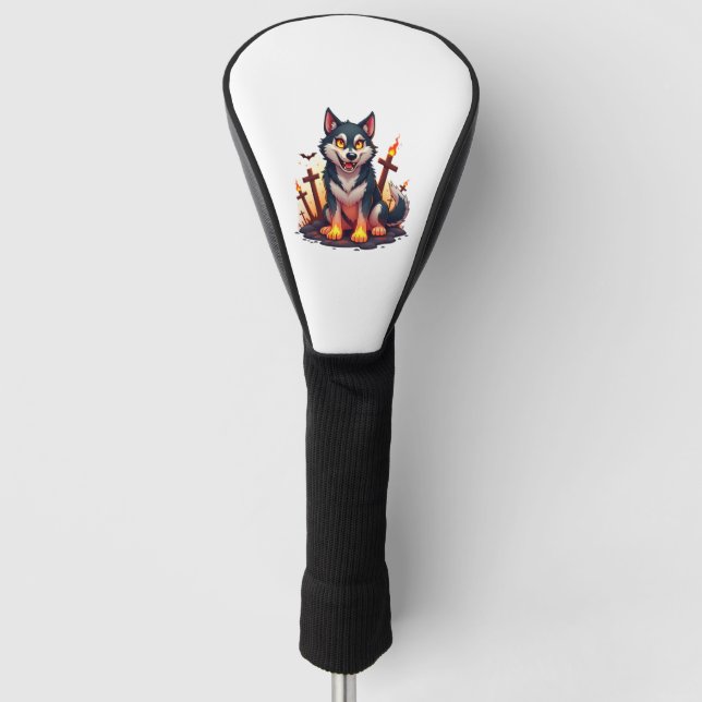 Couvre-club De Golf Hellhound Husky Chien (Devant)