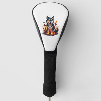 Couvre-club De Golf Hellhound Husky Dog