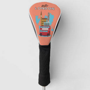 Couvre-club De Golf Hello London Golf Head Cover