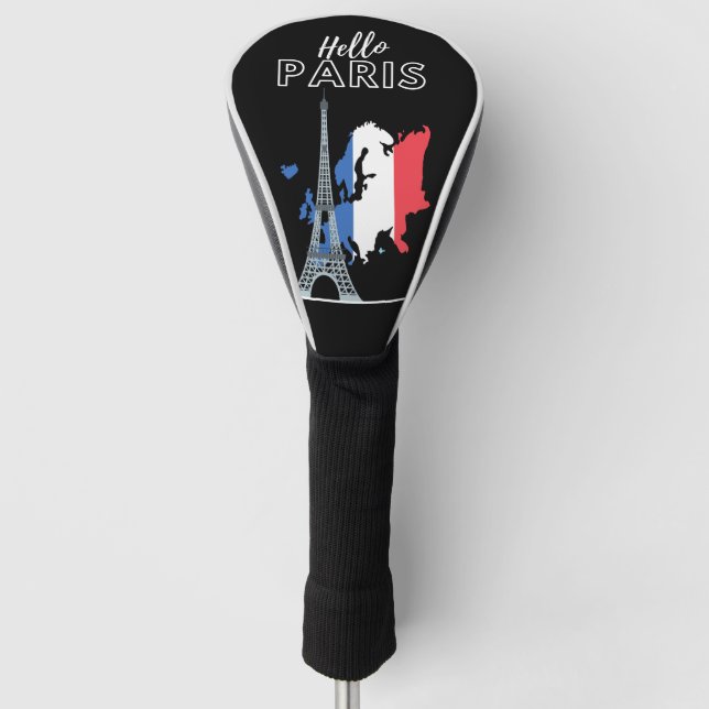 Couvre-club De Golf Hello Paris Golf Head Cover (Devant)