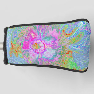 Couvre-club De Golf Hibiscus psychédélique rose-chaud et ultra-violet