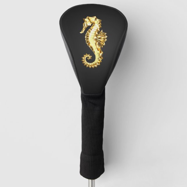 Couvre-club De Golf Hippocampe Polygonal Or (Devant)