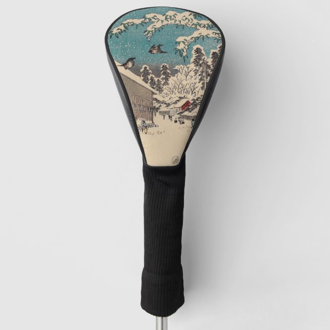 Couvre-club De Golf Hiroshige hiver paysage Japon pays (Devant)