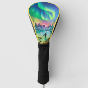 Couvre-club De Golf Hiver en Alaska Aurora Borealis