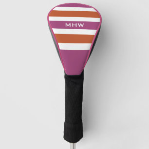 Couvre-club De Golf Housse de driver à monogramme personnalisé motif r