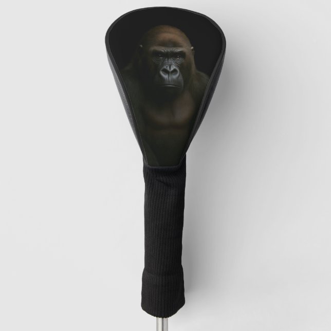 Couvre-club De Golf Housse de driver de golf Black 4 Luxe, Gorille (Devant)
