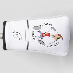 Couvre-club De Golf Housse de driver de golfeur dessin animé personnal