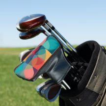 Housse de Putter de Golf Abstrait de Coupe Géométr