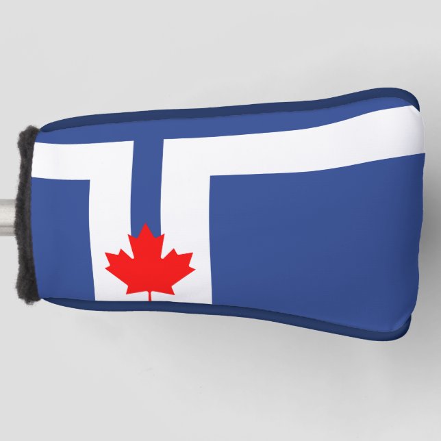 Couvre-club De Golf Housse de putter de golf avec drapeau de Toronto,  (Devant)