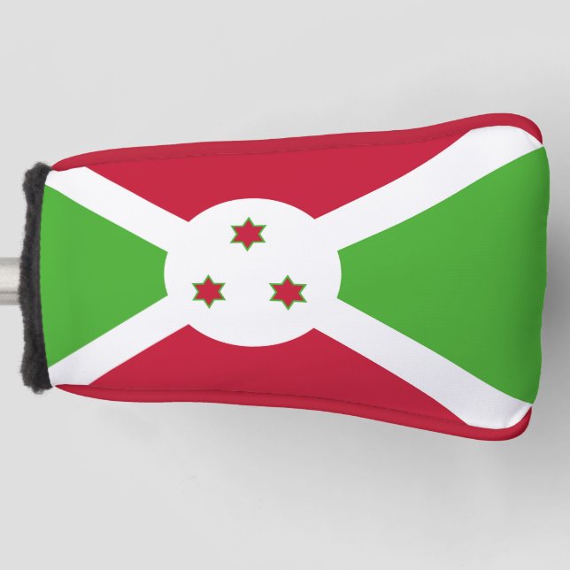 Couvre-club De Golf Housse de Putter de Golf avec Drapeau du Burundi (Devant)