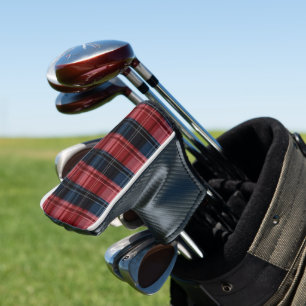 Couvre-club De Golf Housse de tête de golf classique carreaux rouges e
