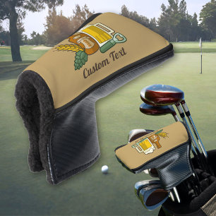 Couvre-club De Golf Housse de tête de golf des icônes de bière