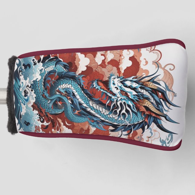 Couvre-club De Golf Housse de tête de golf Dragon (Devant)