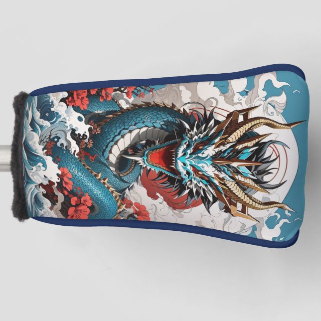 Couvre-club De Golf Housse de tête de golf Dragon (Devant)