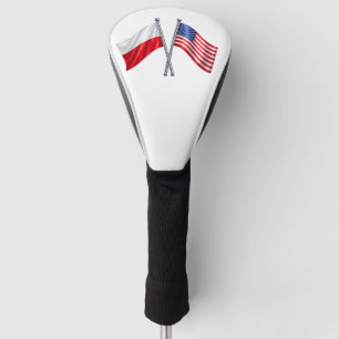 Couvre-club De Golf Housse de tête de golf drapeau Pologne États-Unis