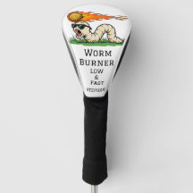 Housse de tête de golf drôle personnalisée Worm Bu