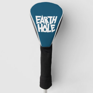 Couvre-club De Golf Housse de tête de golf Earth Hole Bleue