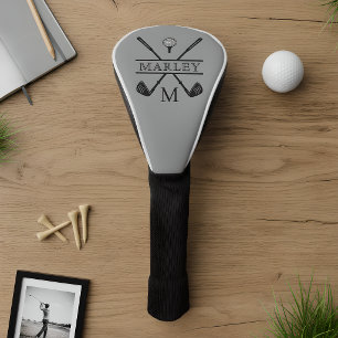 Couvre-club De Golf Housse de tête de golf grise pour joueur de golf a