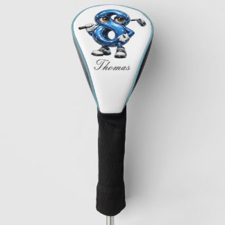 Couvre-club De Golf Housse de tête de golf Lucky 8 personnalisée