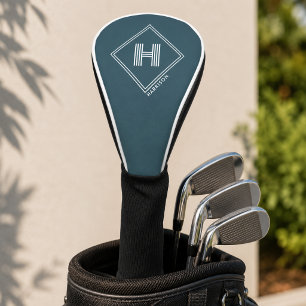 Couvre-club De Golf Housse de tête de golf Monogramme géométrique mo