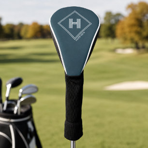 Couvre-club De Golf Housse de tête de golf Monogramme géométrique mo