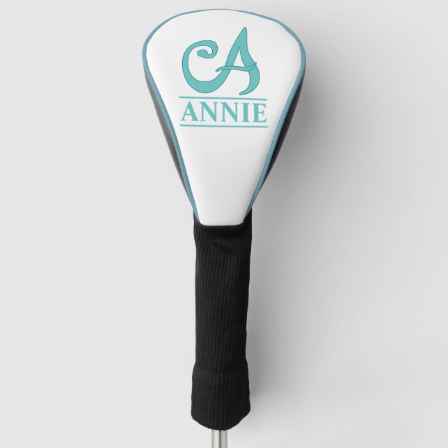 Couvre-club De Golf Housse de tête de golf monogrammée (Devant)