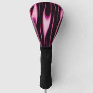 Couvre-club De Golf Housse de tête de golf rose flamboyant