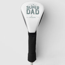 Housse de tête de golf Super Papa – Cadeau personn