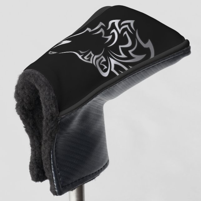 Couvre-club De Golf Howling Wolf Tribal (Devant 3/4)