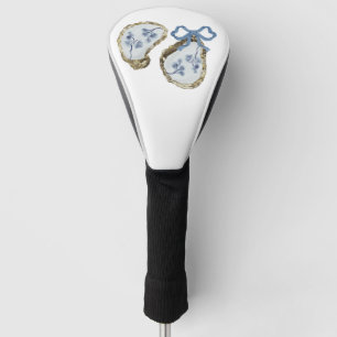 Couvre-club De Golf Huîtres Avec Capot De Tête De Golf Bow Bleu