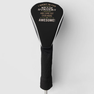 Couvre-club De Golf Humour de récupération de chirurgie du cerveau