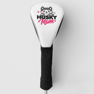 Couvre-club De Golf Husky Chig Maman Cute Kawaii Design