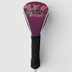 Couvre-club De Golf Hustle Hard - Pitbull Chien avec de l'argent et Ci