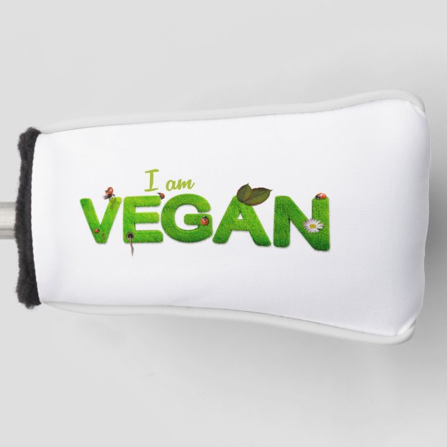 Couvre-club De Golf I am Vegan Golf Club Cover (Devant)