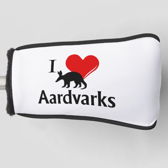 Couvre-club De Golf I Heart Aardvarks (Devant)