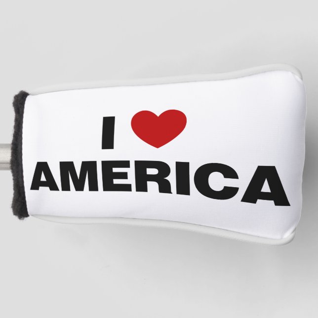 Couvre-club De Golf I Love America (Devant)