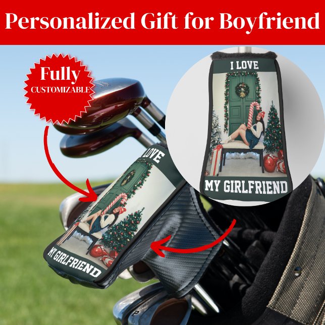 Couvre-club De Golf I Love My Girlfriend Photo Golf Head Cover (I Love My Girlfriend Photo Golf Head Cover
)