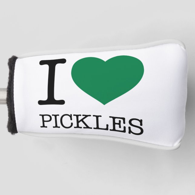 COUVRE-CLUB DE GOLF I LOVE PICKLES (Devant)