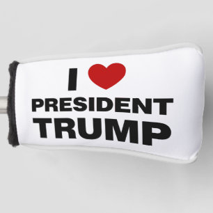 Couvre-club De Golf I Love Président Trump Heart
