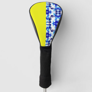 Couvre-club De Golf Ice Blue Snowboard Sky Yellow Snowboard Sport