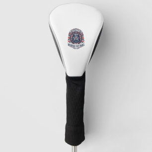 Couvre-club De Golf Icônes et symboles du bouclier de liberté patrioti
