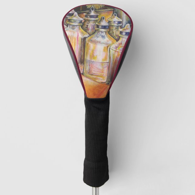 Couvre-club De Golf Idéographie de Lumière dorée (Devant)