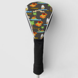 Couvre-club De Golf Île au trésor Palmier Tropical Drapeau de pirate e